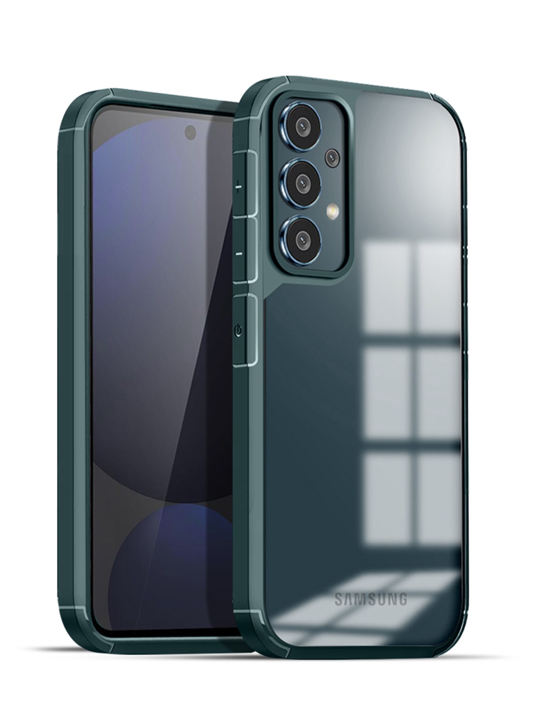 

Karwan Solid Samsung A33 Shockproof Bumper Back Case, Green