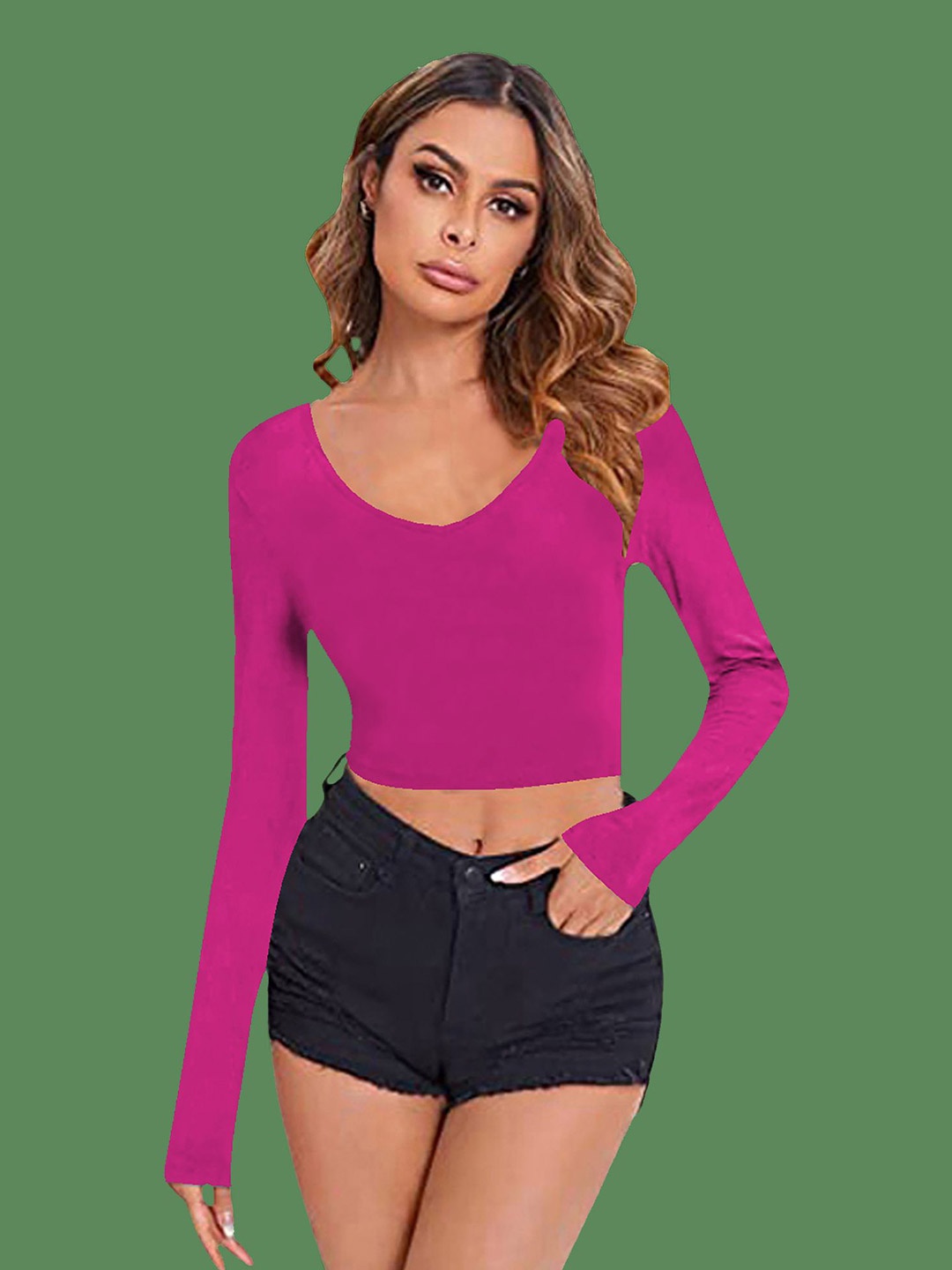 

Dream Beauty Fashion Crop Top, Pink