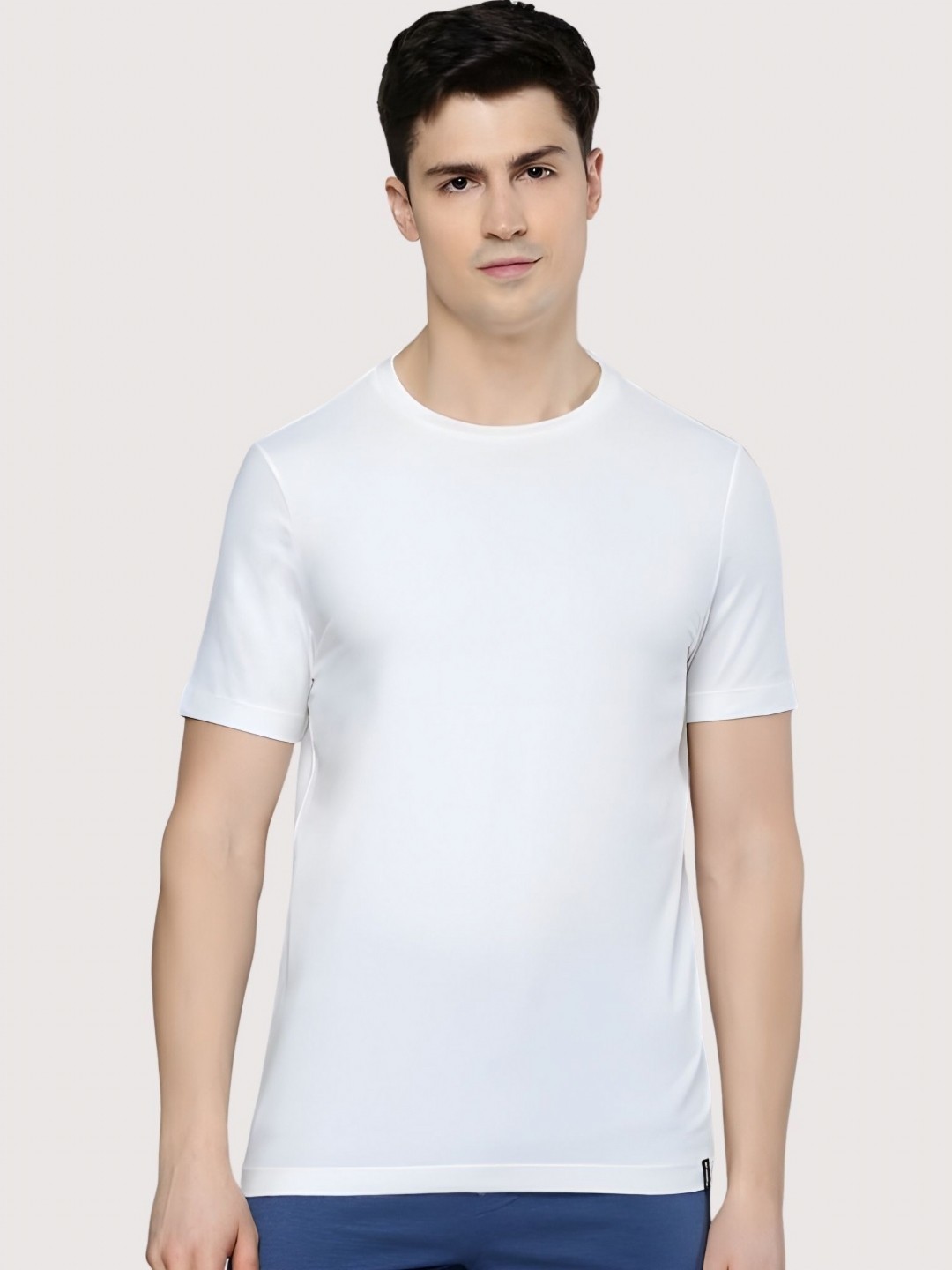 

Moda Rapido Men Drop-Shoulder Sleeves T-shirt, White