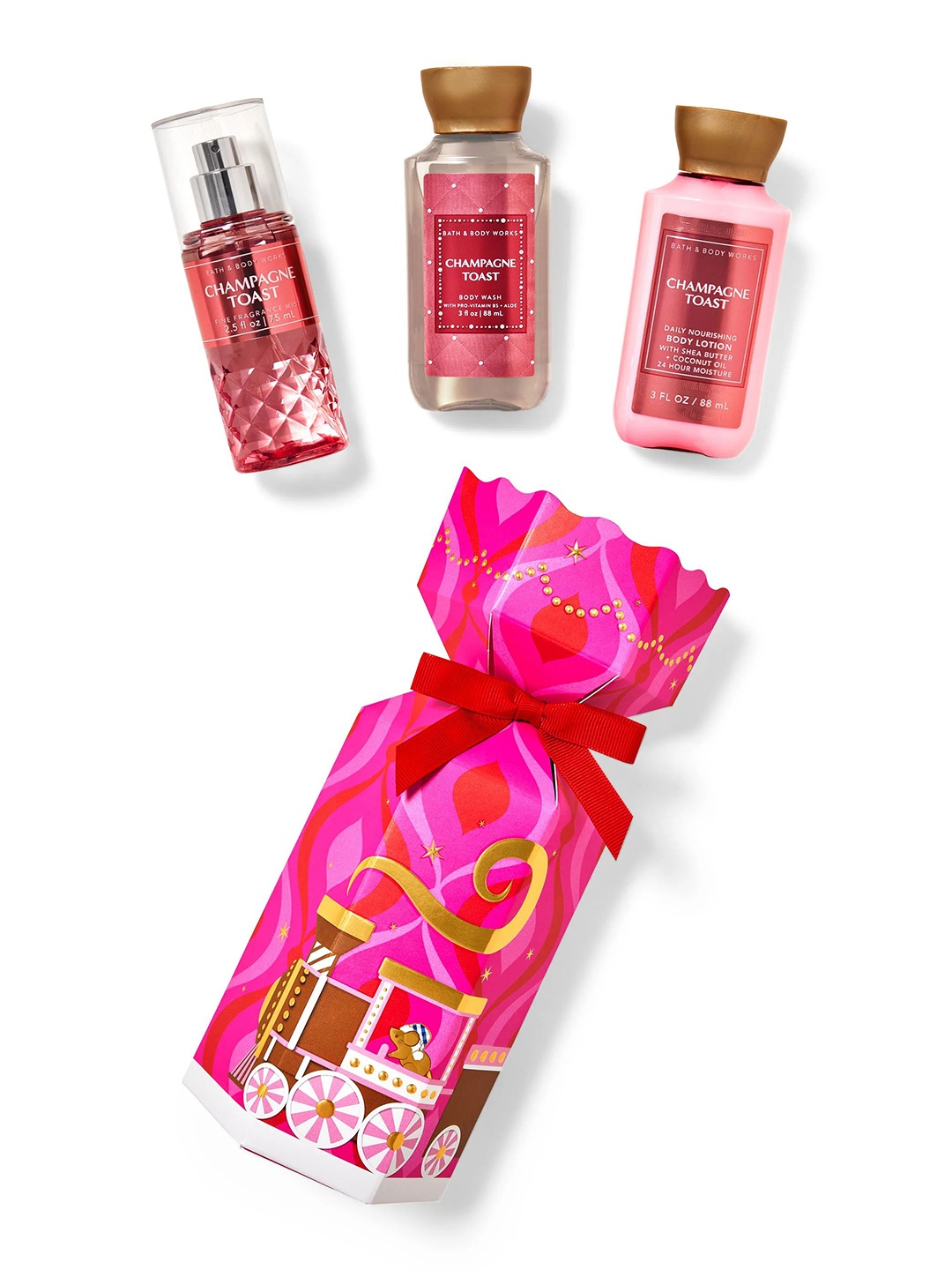 

Bath & Body Works Champagne Toast Mini Gift Box Set, Pink