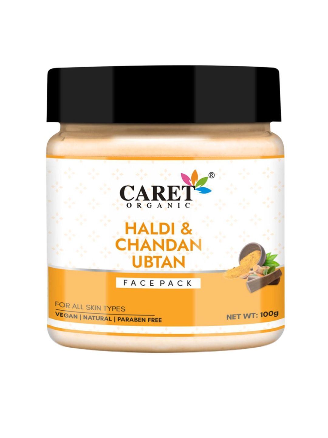 

CARET ORGANIC Haldi & Chandan Ubtan Face Pack - 100 g, White