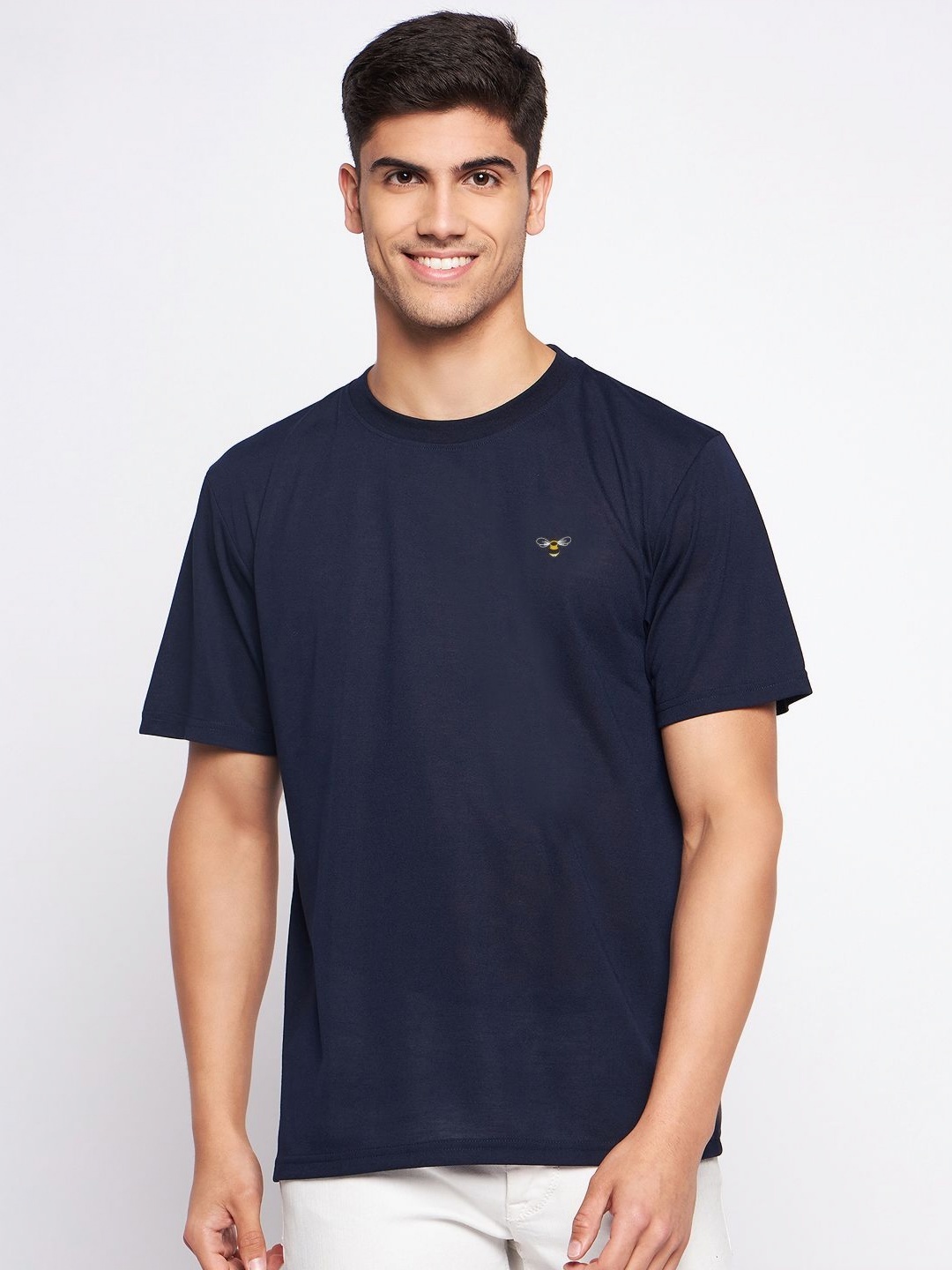 

AUXAMIS Men Pockets T-shirt, Navy blue
