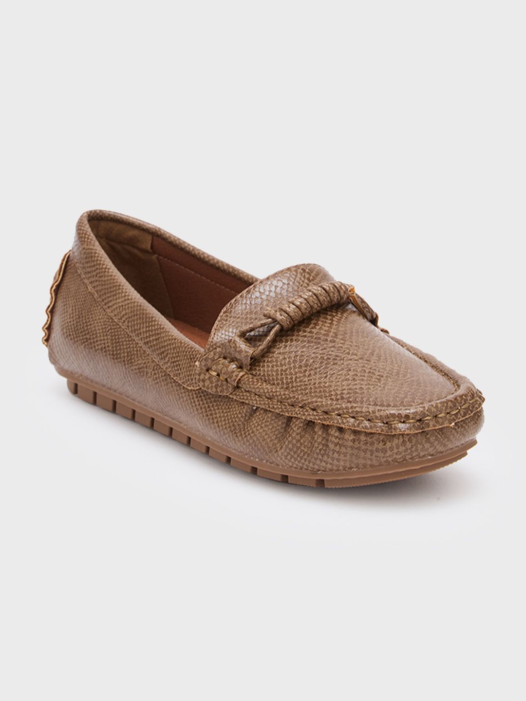 

Sole To Soul Women Slip On Perforations Loafers, Brown