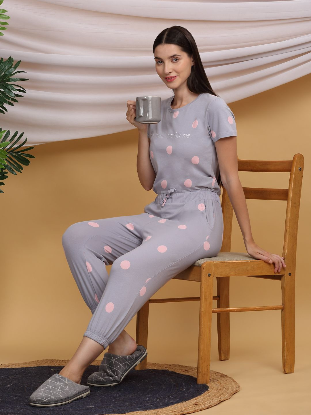 

Sweet Dreams Printed Capri Jumpsuit, Lavender