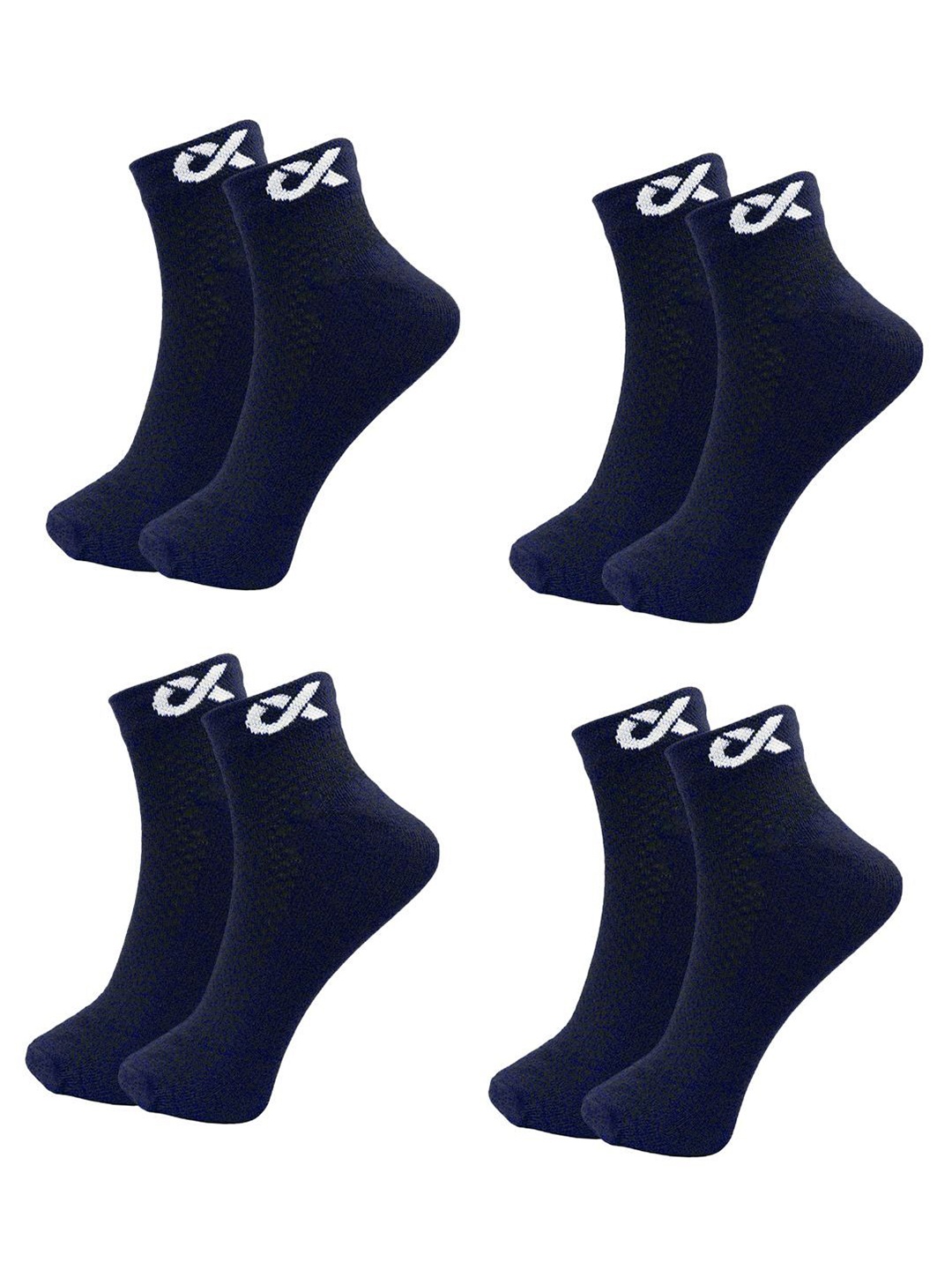 

Xjarvis Pack Of 4 Ankle-Length Socks, Navy blue