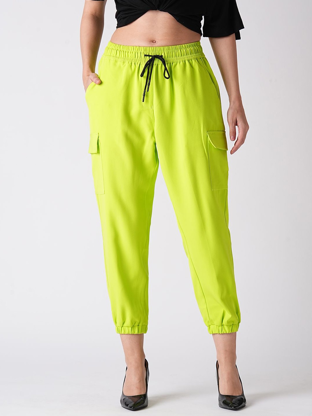 

Globus Women Neon Green Loose Fit Jogger, Lime green