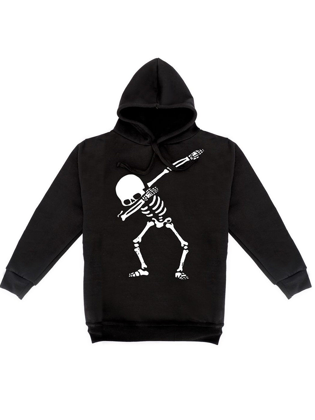 

Fabvio Plus Kids Printed Hooded Sweatshirt, Black