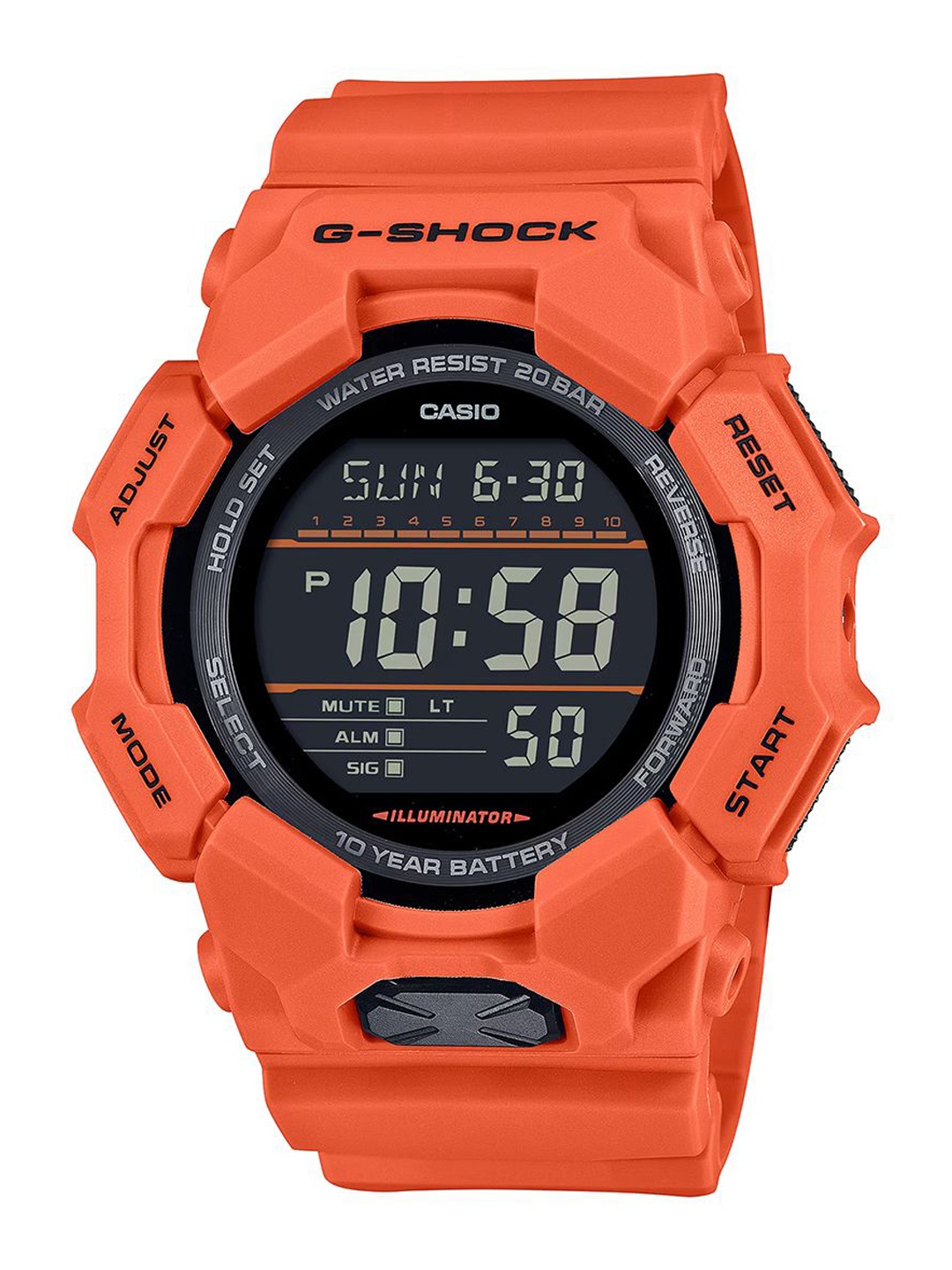 

CASIO Men Dial & Cuff Straps Digital Chronograph Watch G1606, Orange