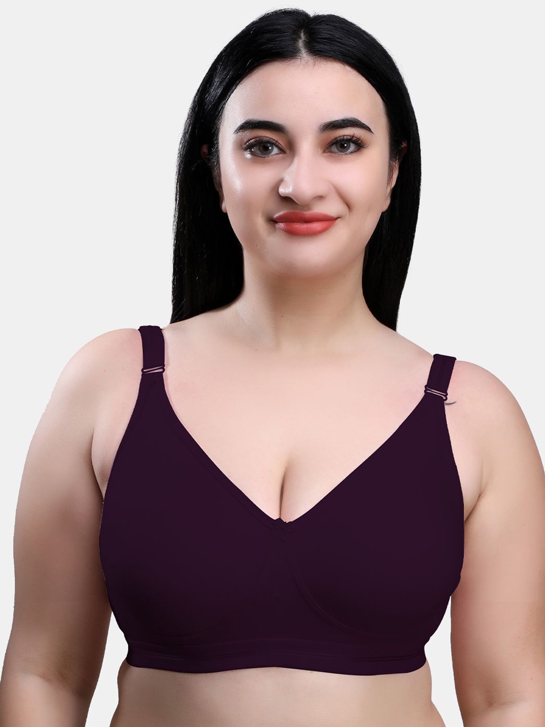 

SKDREAMS Full Coverage Cotton T-shirt Bra, Purple