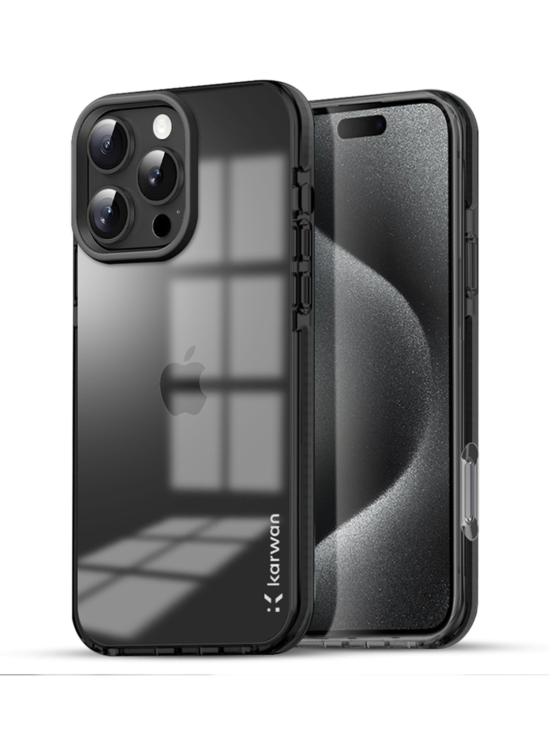 

Karwan Solid iPhone 16 Pro Back Case, Black