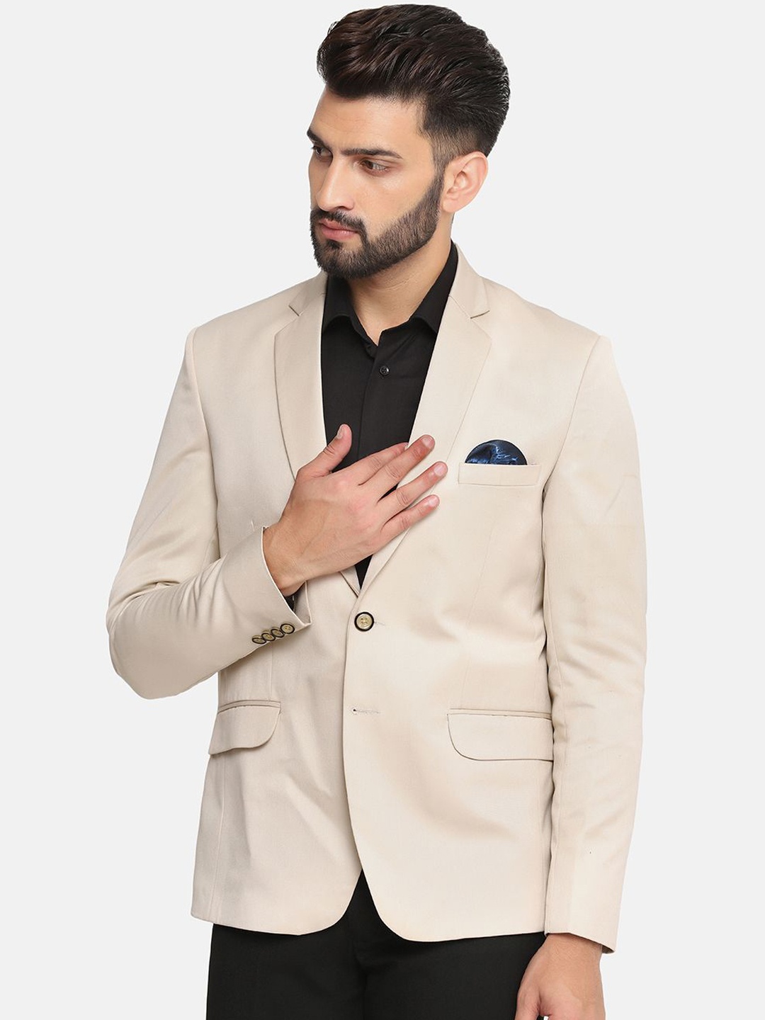 

TAHVO Tailored Fit2 Piece Suit Set, Beige