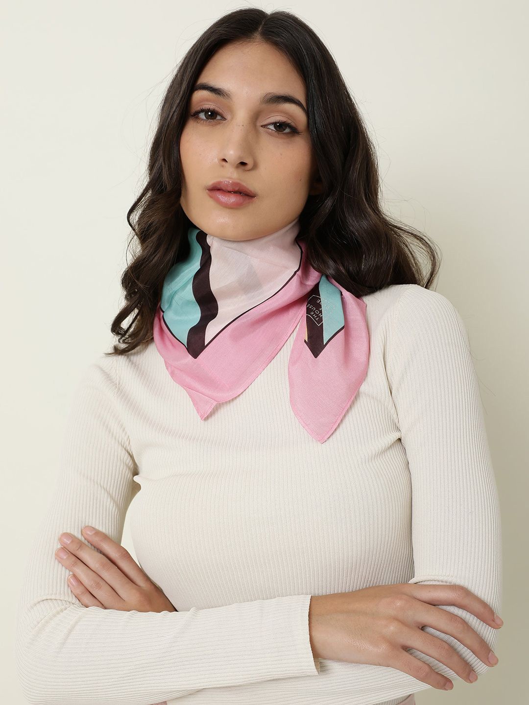 

RAREISM Women Jax Primary Pink Scarves