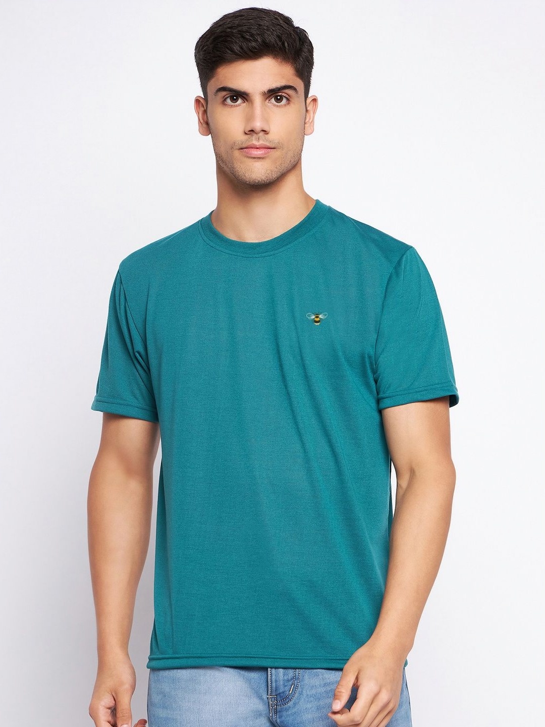 

AUXAMIS Men Pockets T-shirt, Green