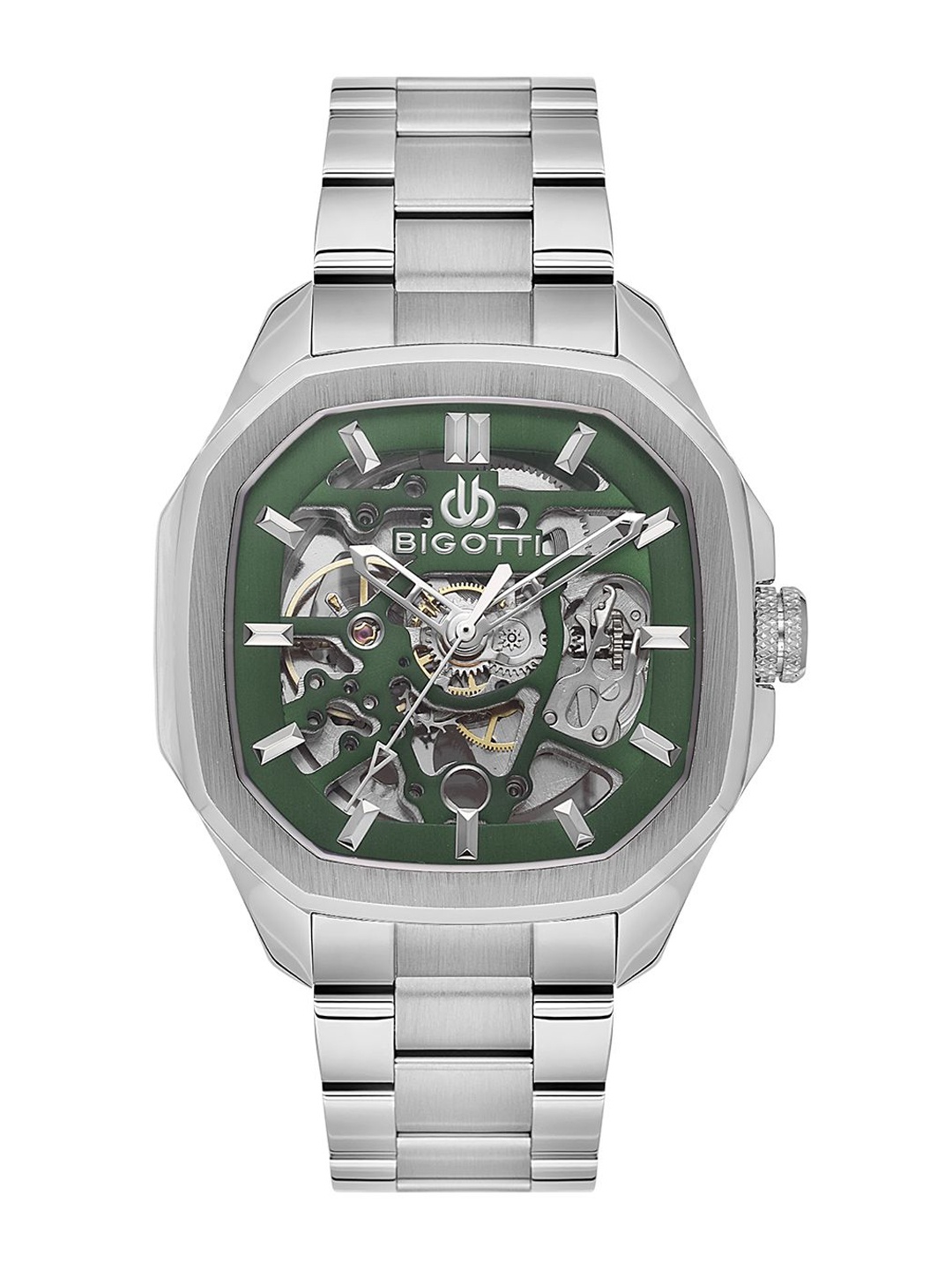 

BIGOTTI Men Dial & Stainless Steel Bracelet Style Straps Analogue Watch BG.1.10596-4, Green
