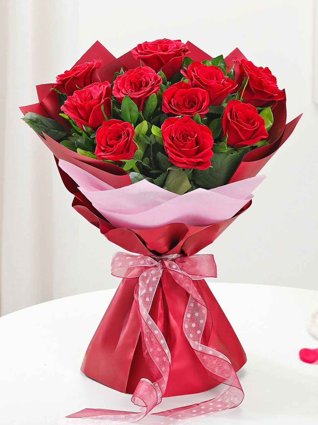 

IGP 10Pcs Red Roses Bouquet