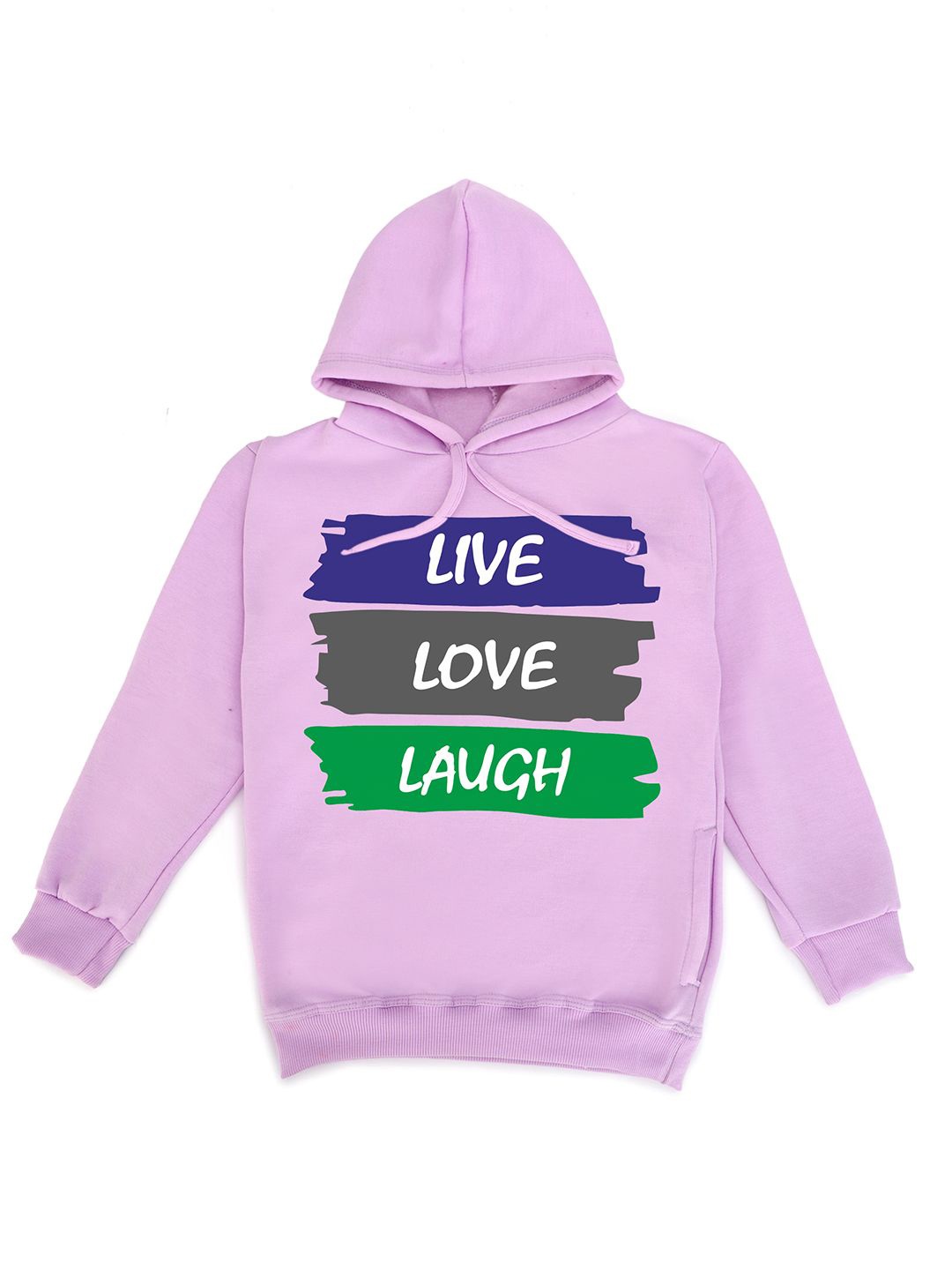 

Fabvio Plus Kids Typography Printed Hooded Pullover Sweatshirt, Lavender