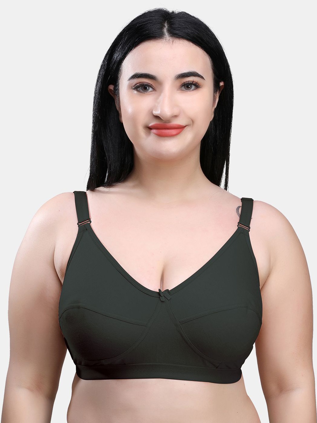 

SKDREAMS Women Non-Wired Full Coverage Everyday Bra, Green
