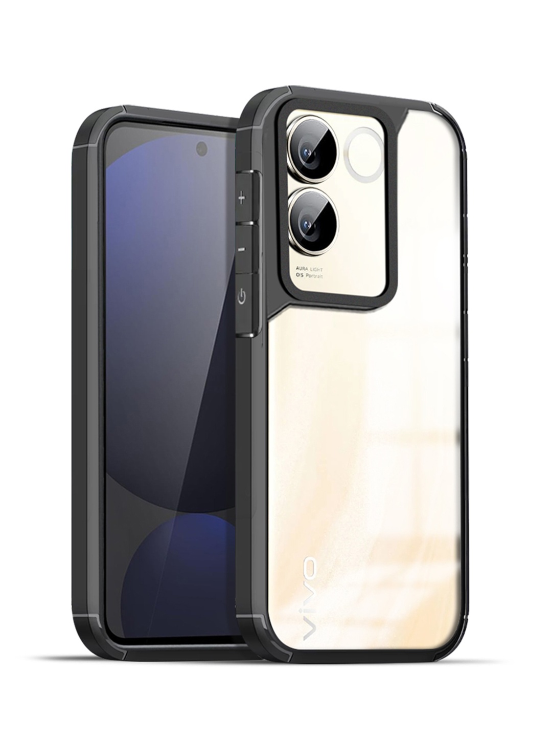

Karwan Solid Vivo T2 Pro 5G Impact Resistant Back Case, Transparent