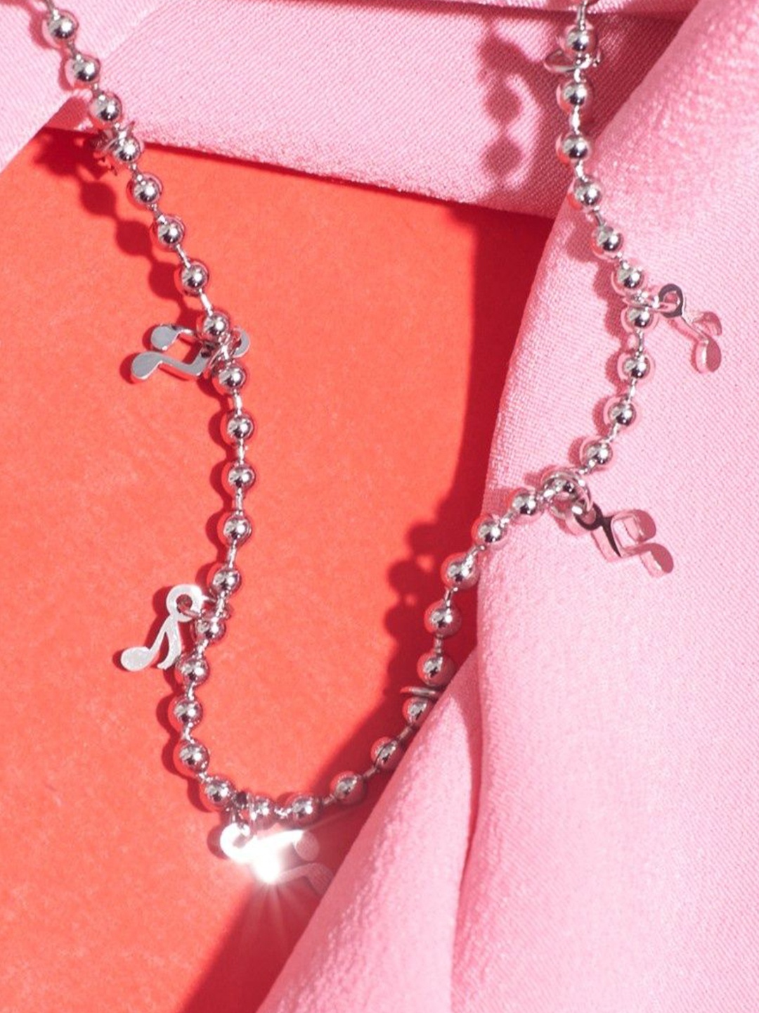

SALTY Stainless Steel Leaf Charm Chain, Silver