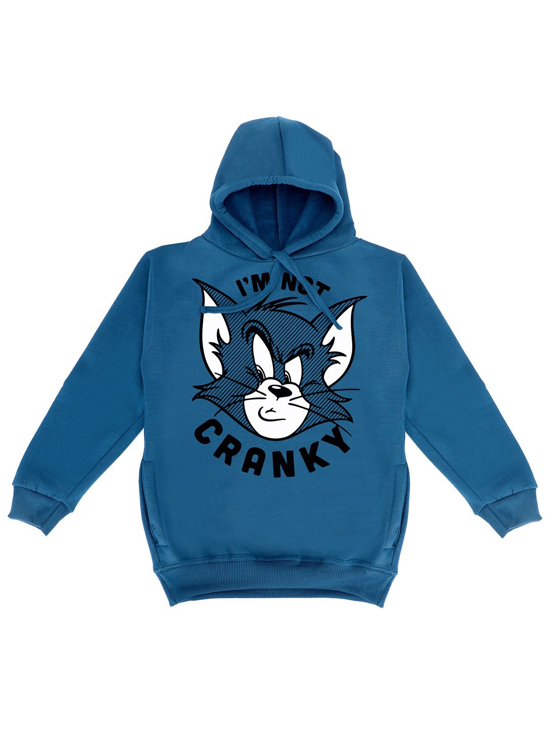 

Fabvio Plus Unisex Kids Printed Hooded Sweatshirt, Blue