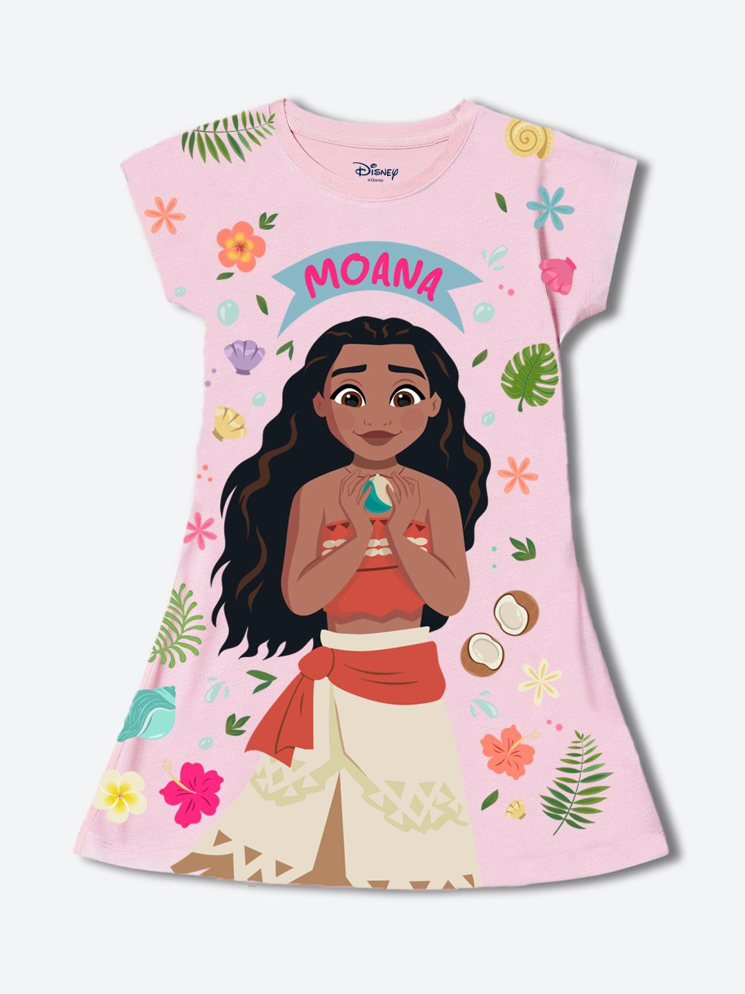 

YK Disney Girls Print A-Line Dress, Pink