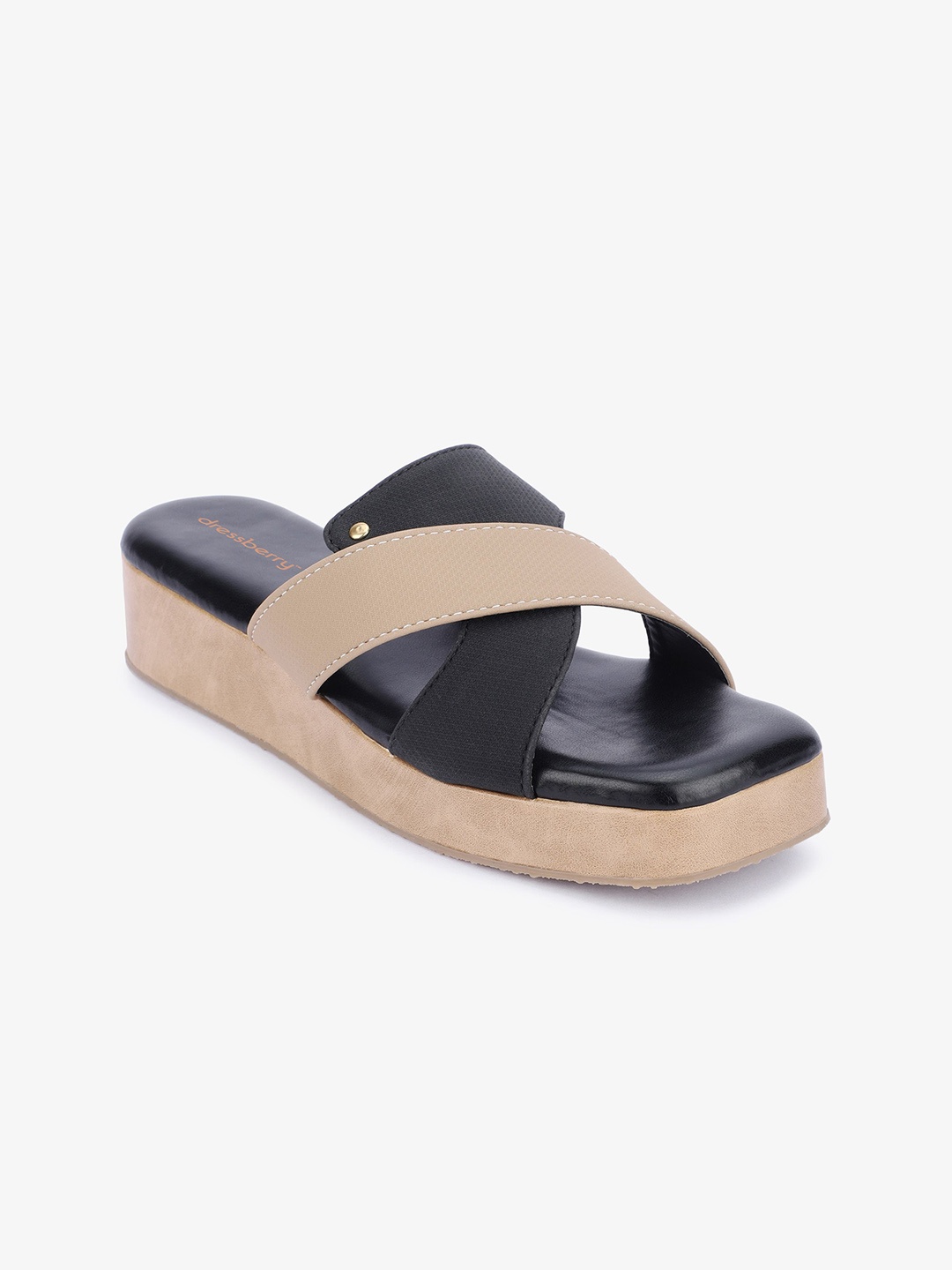 

DressBerry Women Open Toe Heels, Beige