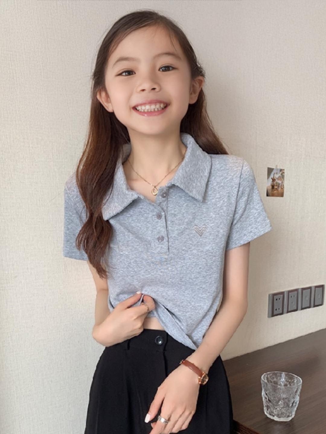 

StyleCast Shirt Style Top, Grey