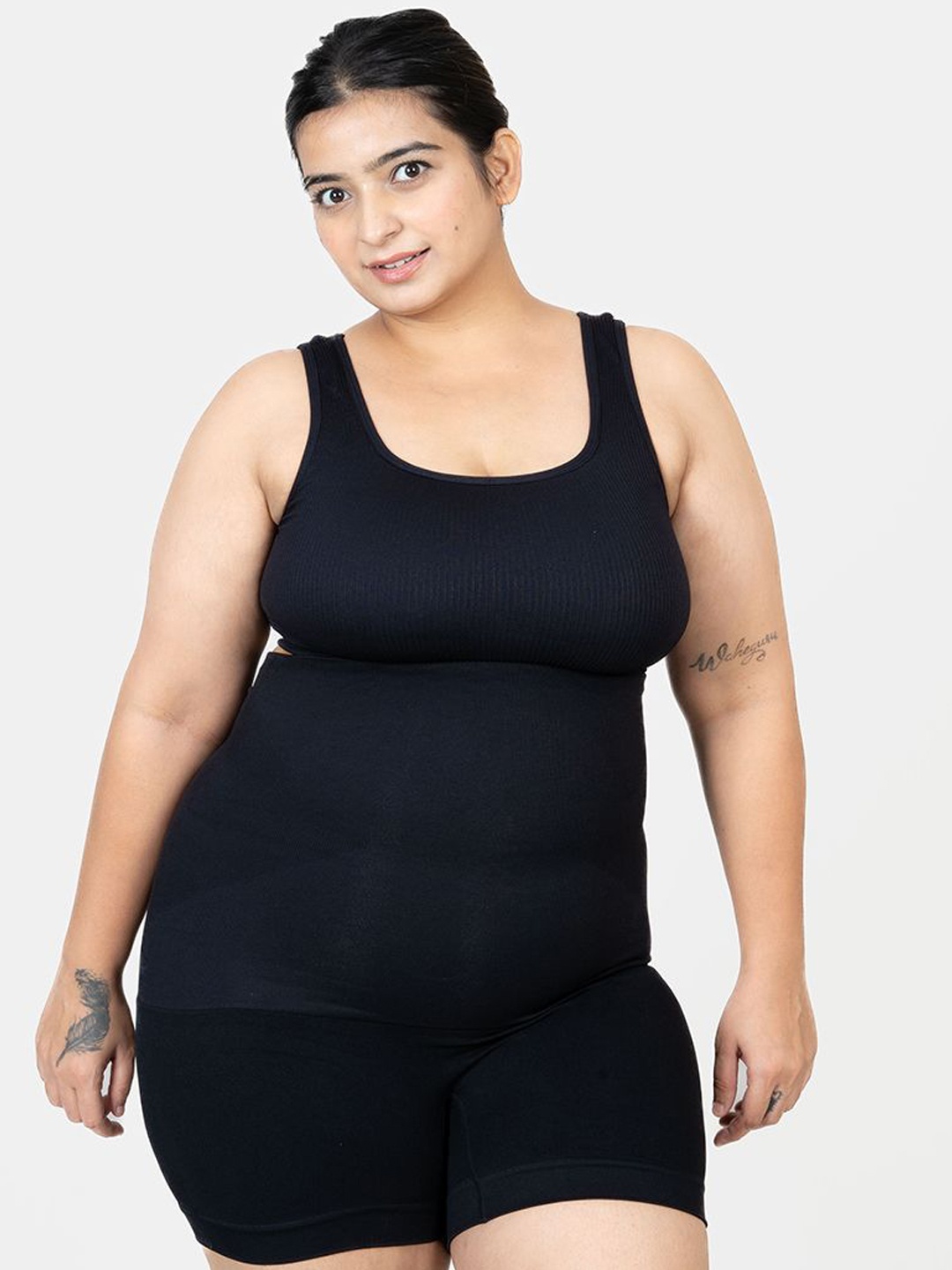 

Shapercult Women High Waist Shaper Boyshorts, Black