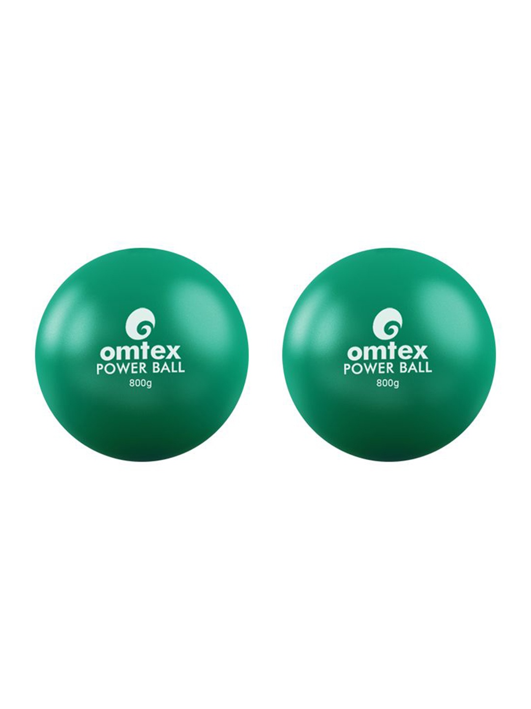 

Omtex Pack of 2 Weighted Power Ball 600 gm, Green