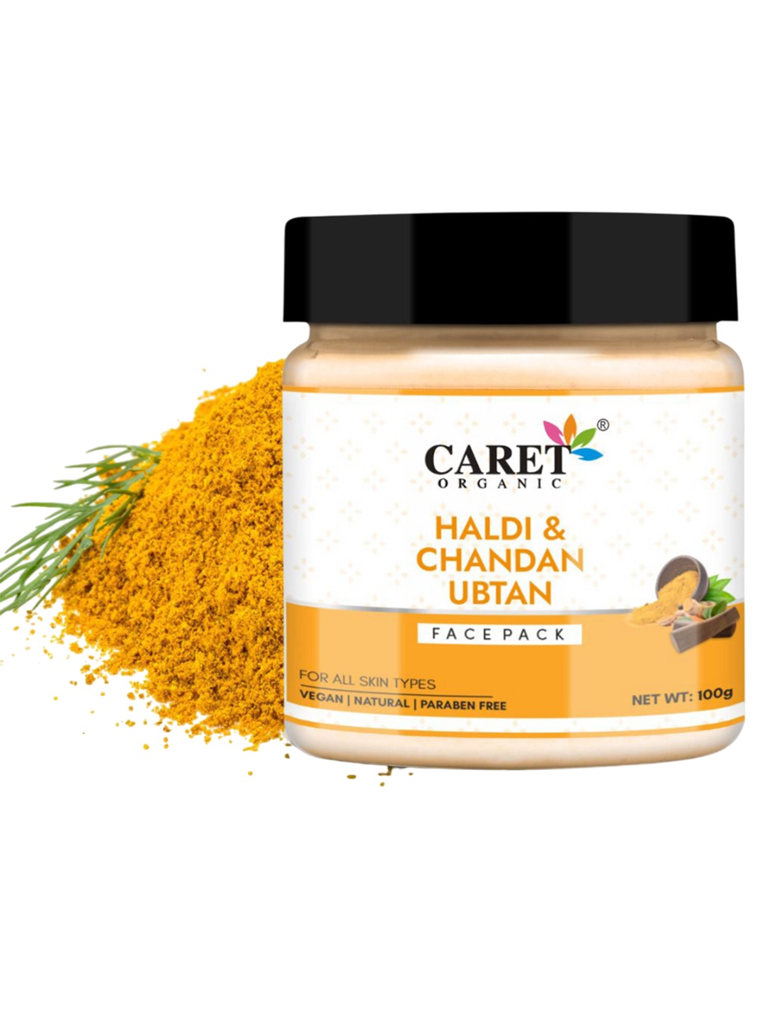 

CARET ORGANIC Haldi & Chandan Ubtan Face Pack - 100 g, Beige