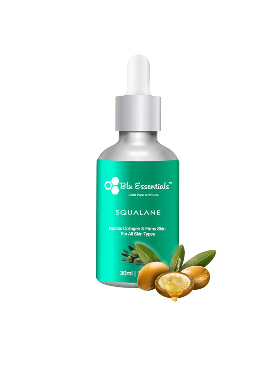 

Blu Essentials Pure Vegan Face Squalane- 30 ml, Green