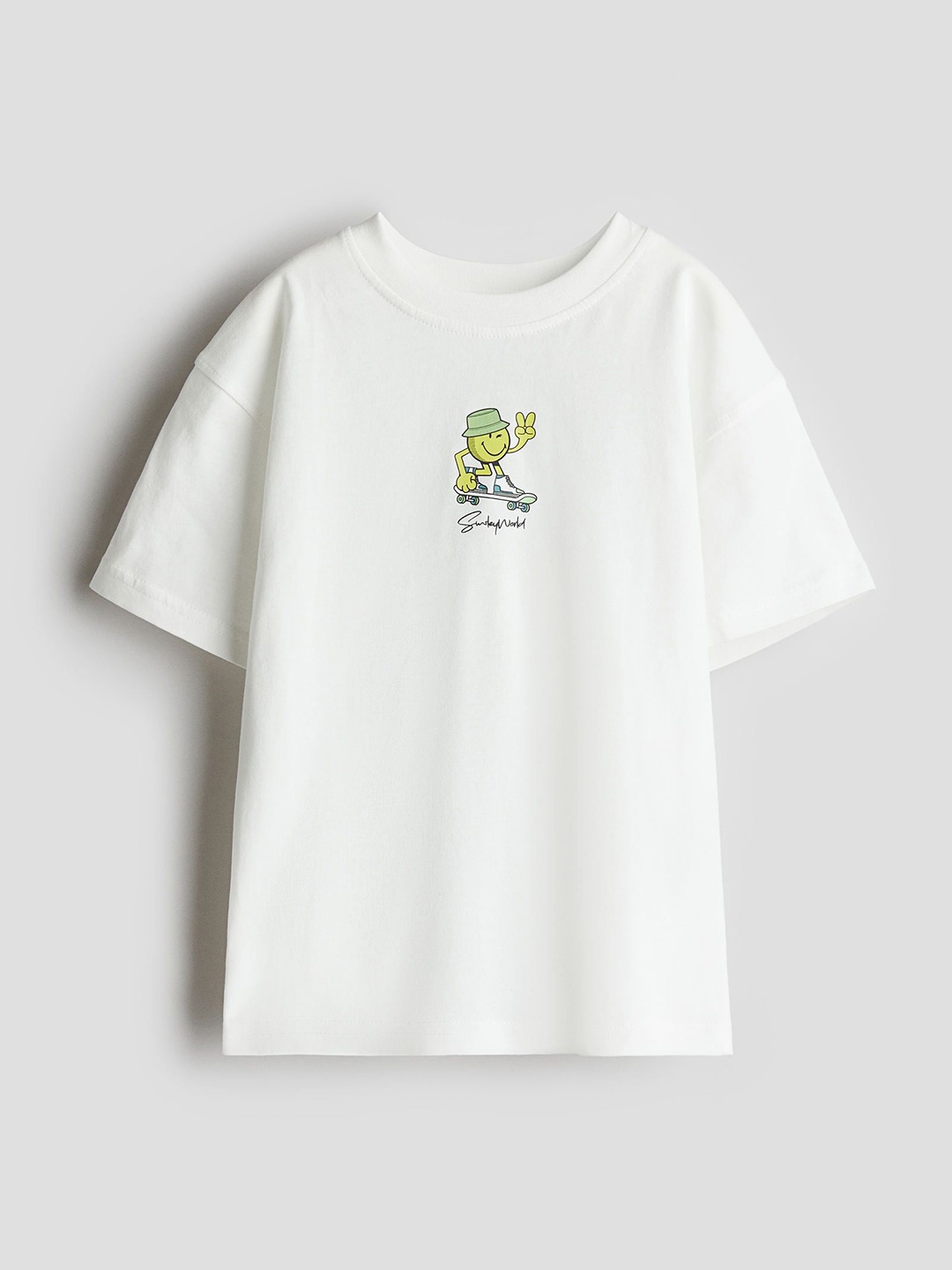 

H&M Printed T-Shirt, White