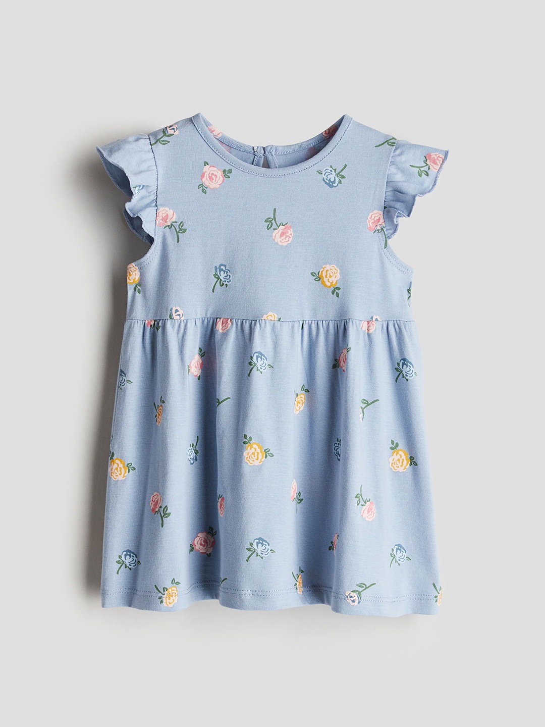 

H&M Printed Cotton Dress, Blue