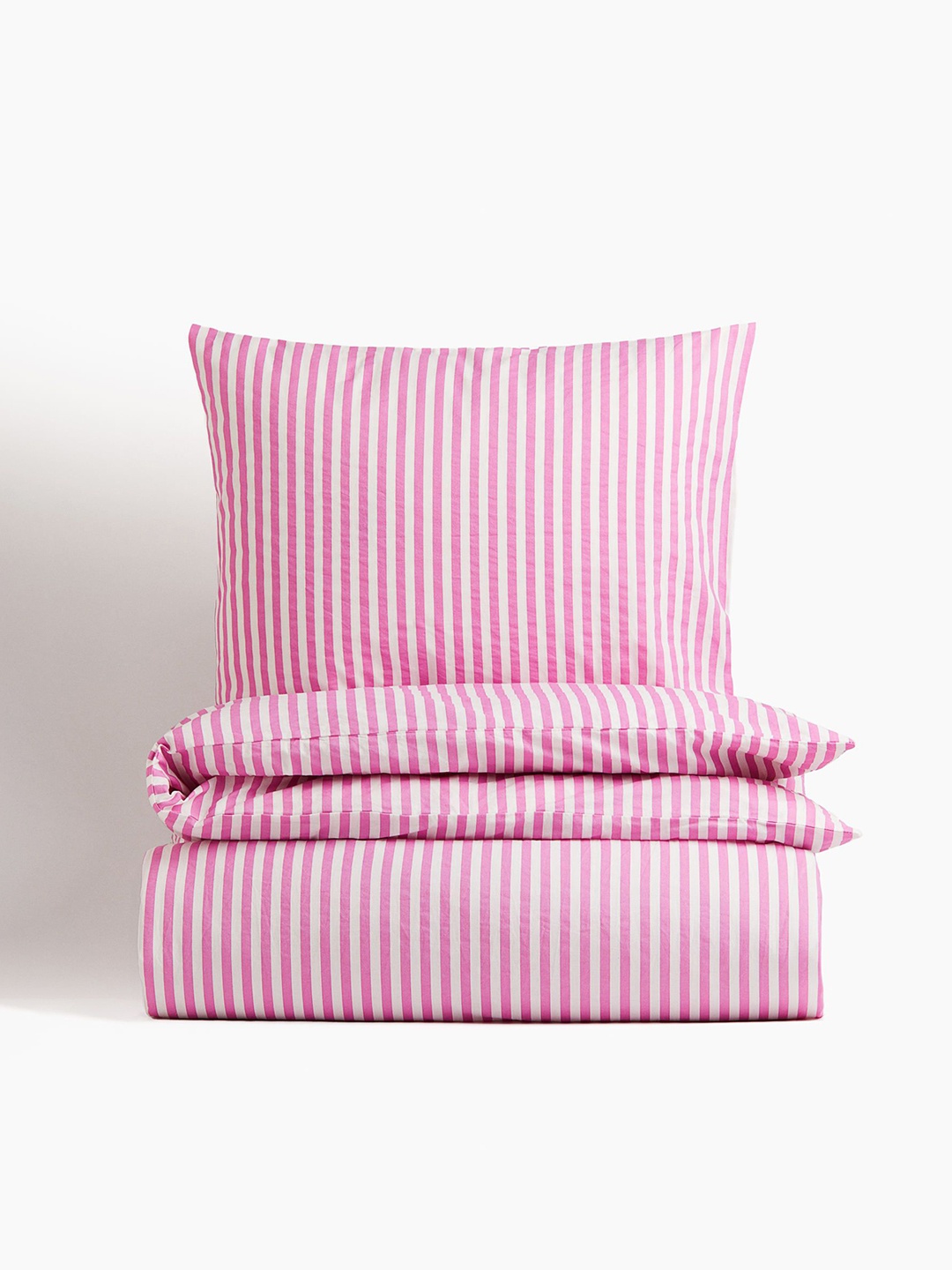 

H&M Pink Cotton Single Duvet Cover Set