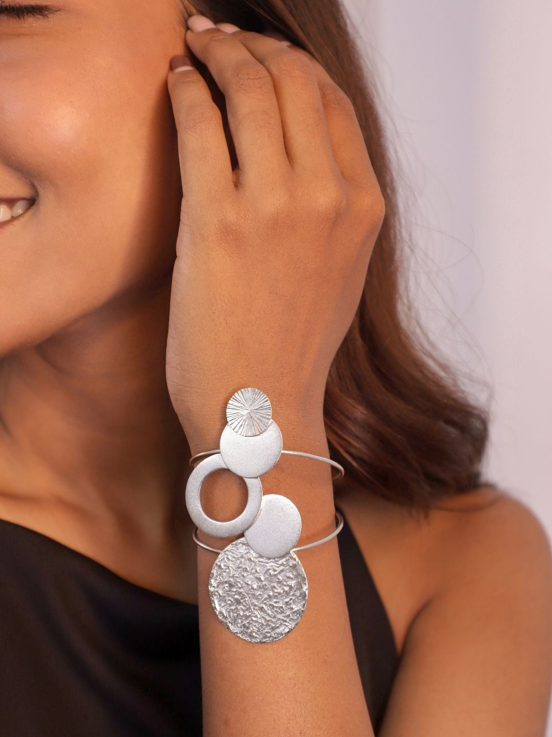 

House of Pehr Silver Plated Luna Cuff Bracelet
