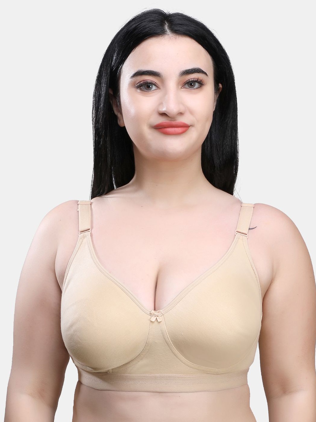 

SKDREAMS Full Coverage Non Padded T-shirt Bra, Nude