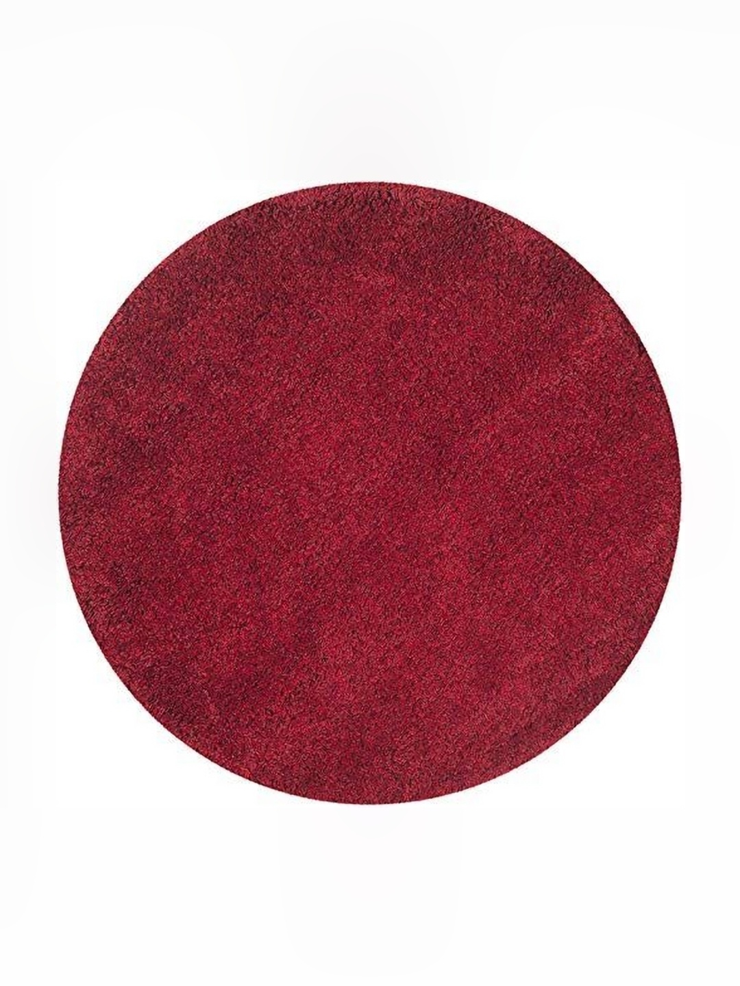 

Banchmark Home Furnishings Red Shaggy Fluffy Round Carpet