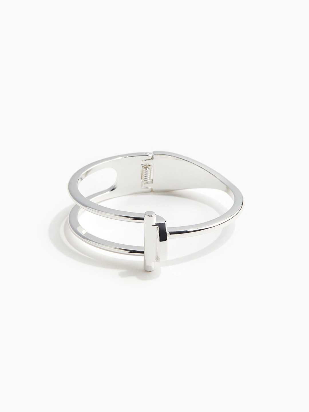 

H&M Hinged Cuff Bracelet, Silver