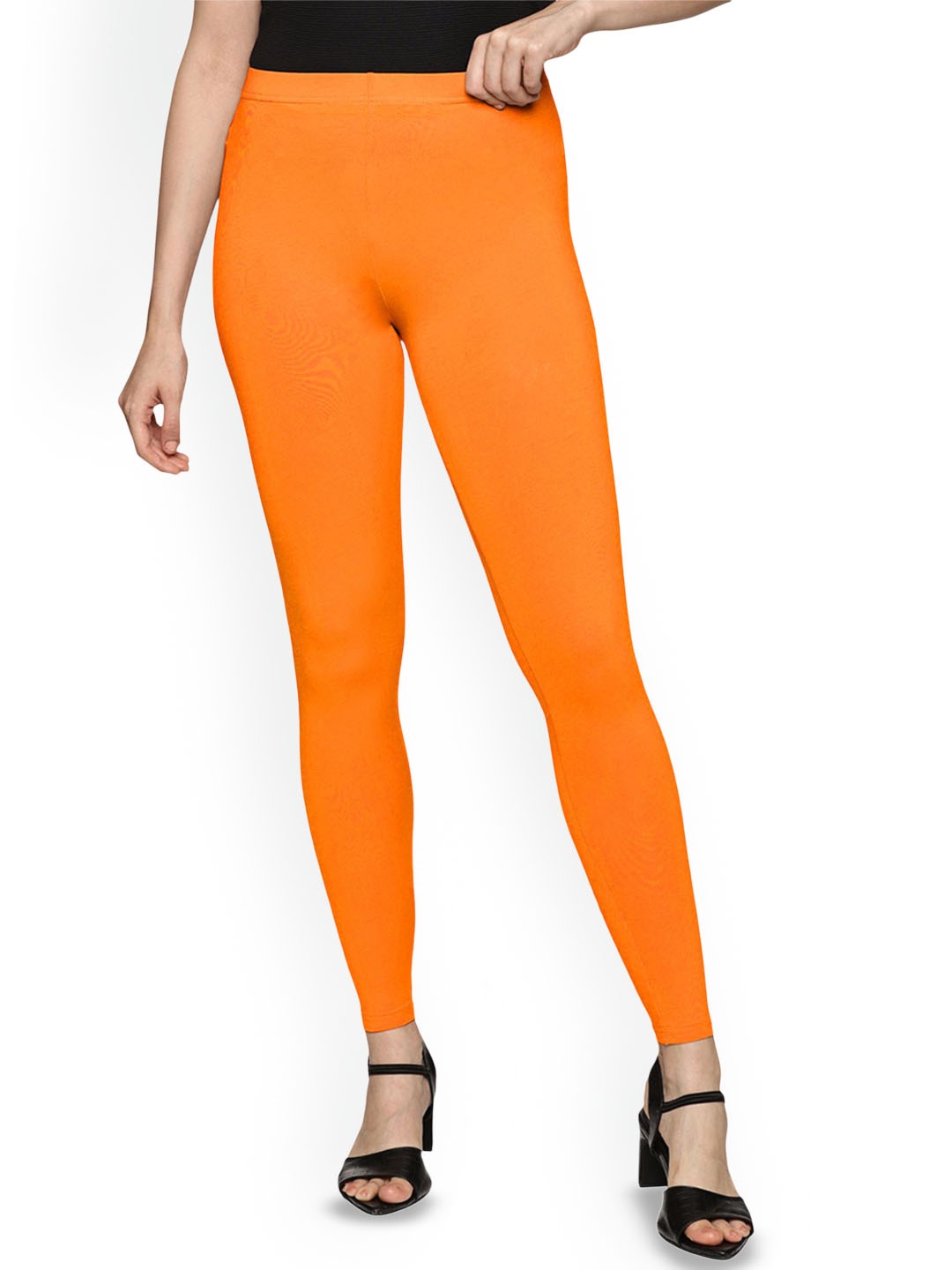

Coppersmith Ankle Length Breathable Leggings, Orange