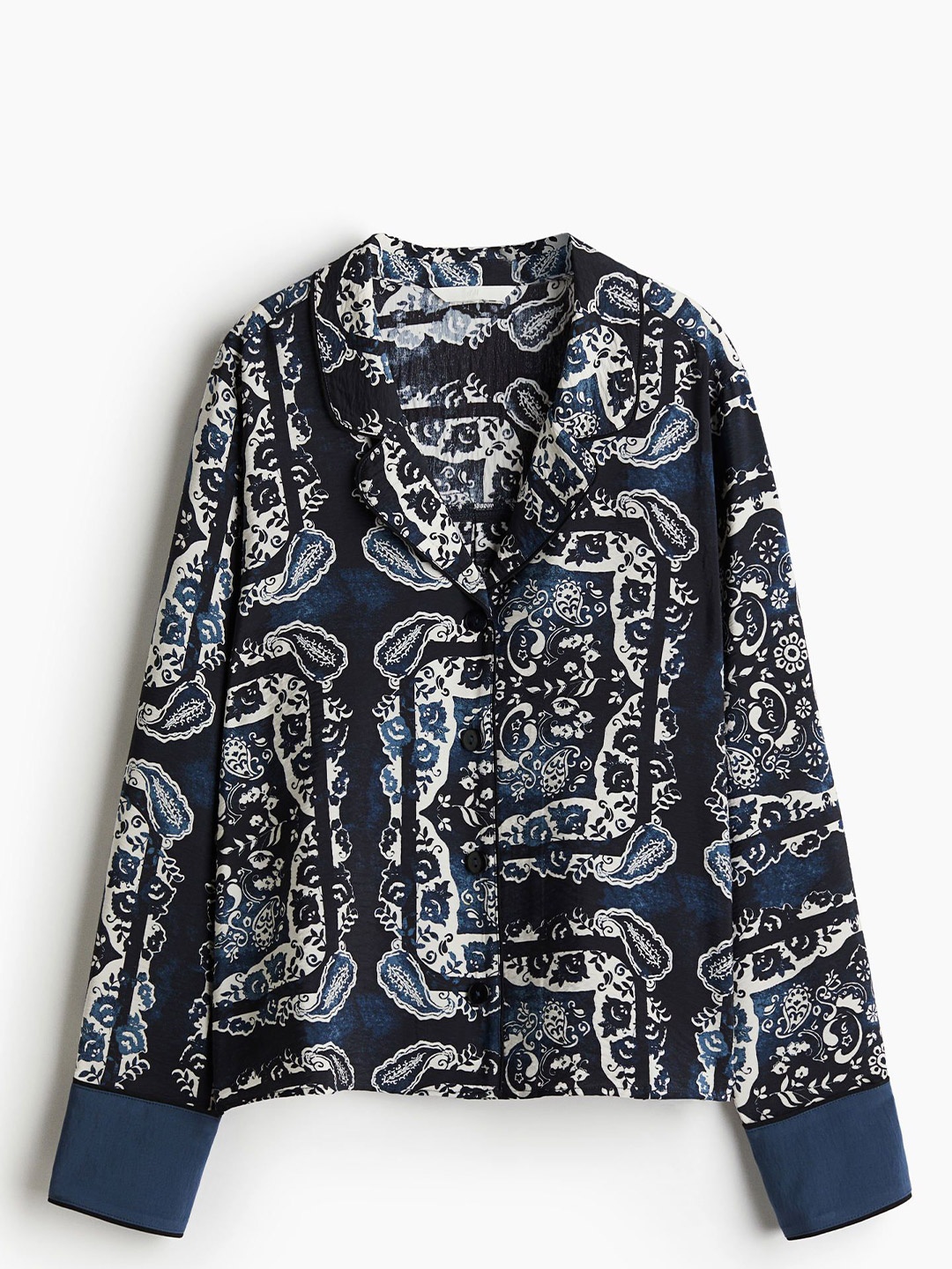 

H&M Patterned Shirt, Navy blue