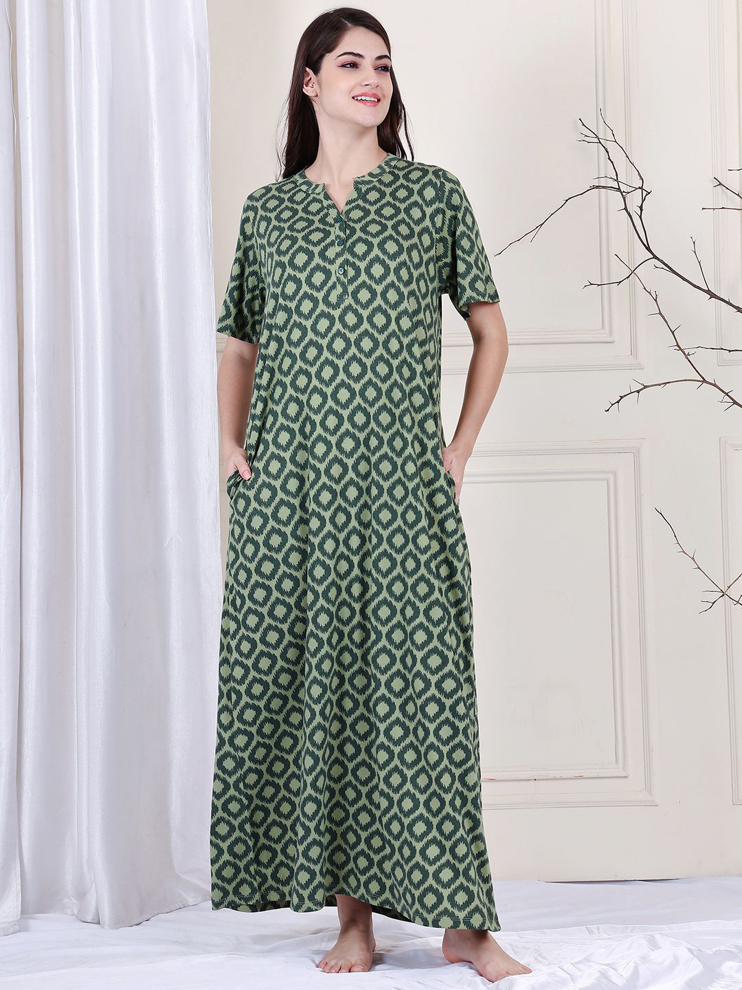

Kanvin Nightdress, Green