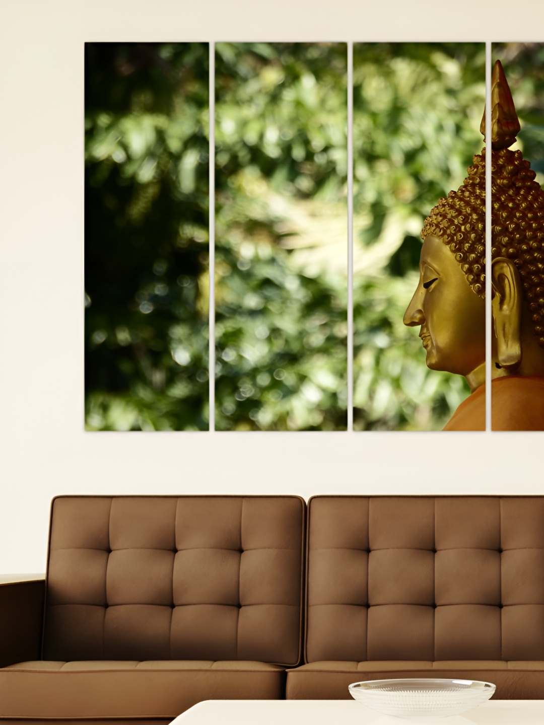 

Inephos Green & Brown 4 Piece Canvas Religious Wall Art