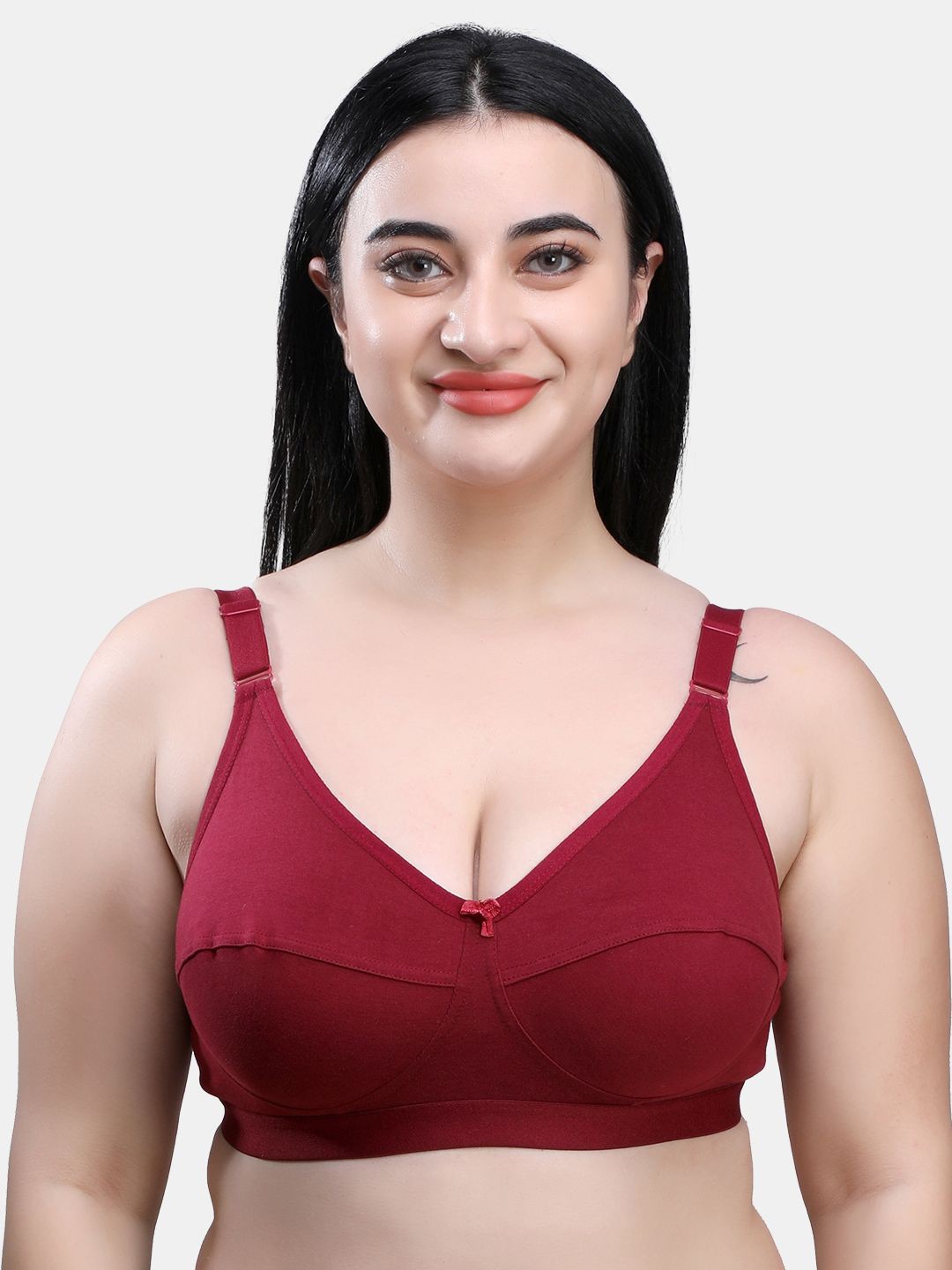 

SKDREAMS Women Full Coverage Bra, Maroon