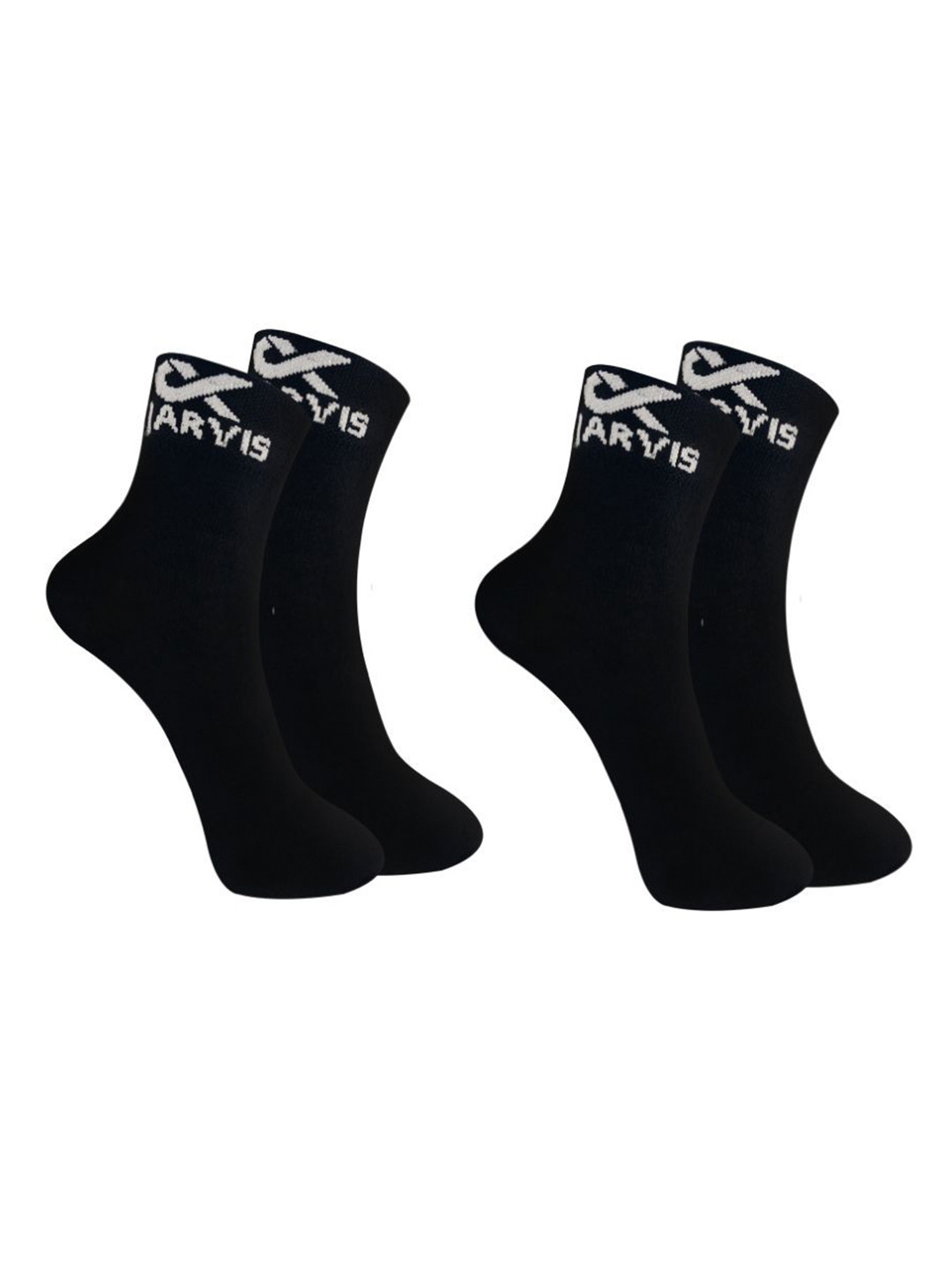 

Xjarvis Unisex Pack Of 2 Ankle-Length Socks, Black