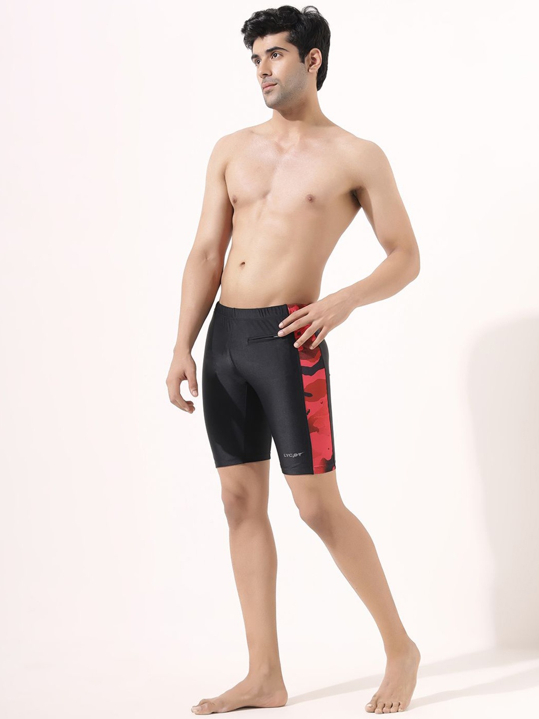 

LYCOT Men Swim Bottoms, Black