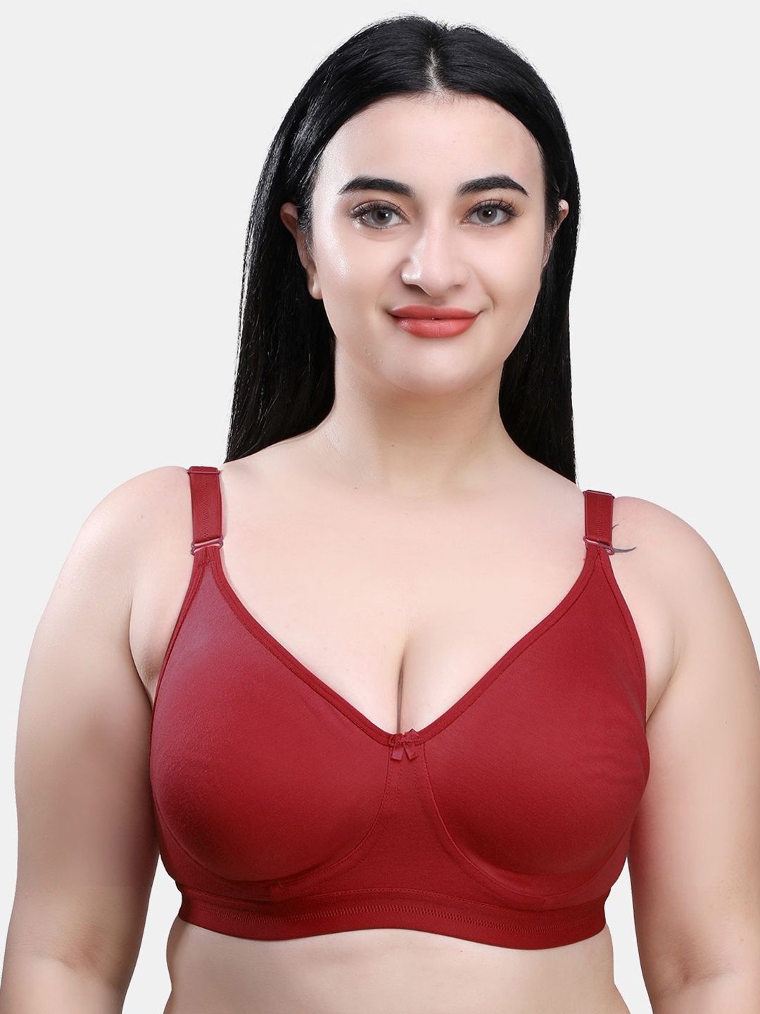 

SKDREAMS Women Non-Wired Full Coverage Everyday Bra, Maroon