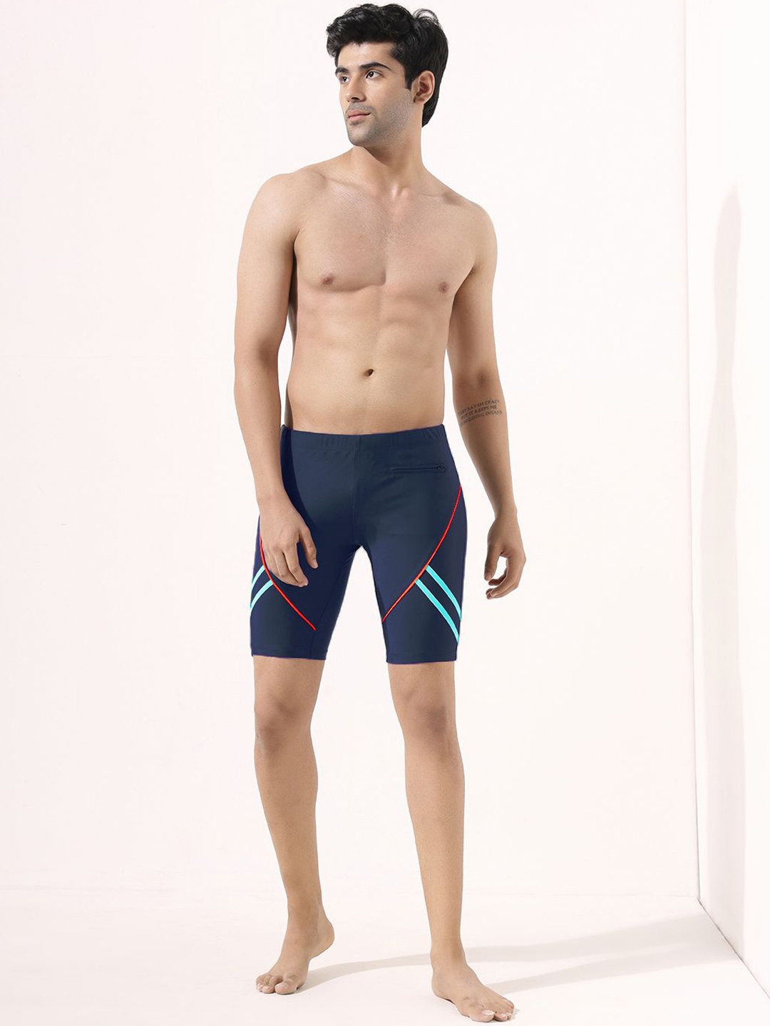 

LYCOT Men Swim Bottoms, Navy blue