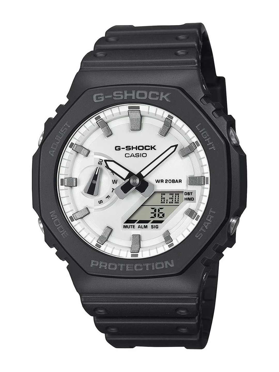 

CASIO Men Dial & Cuff Straps Analogue and Digital Chronograph Watch G1637, Black