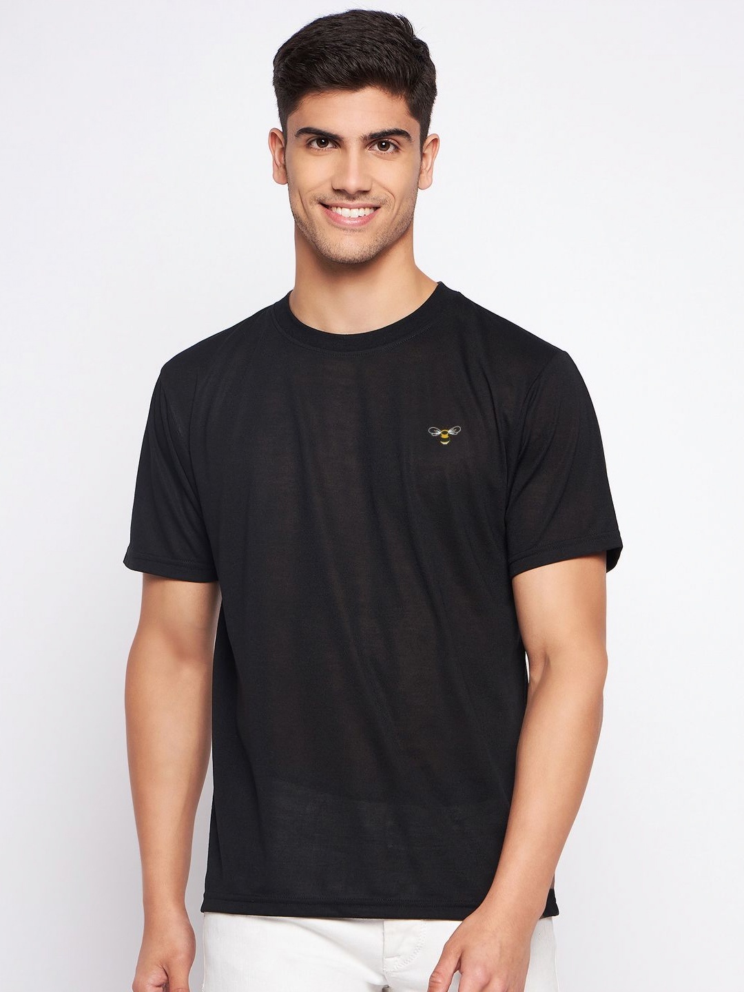 

AUXAMIS Men Pockets T-shirt, Black