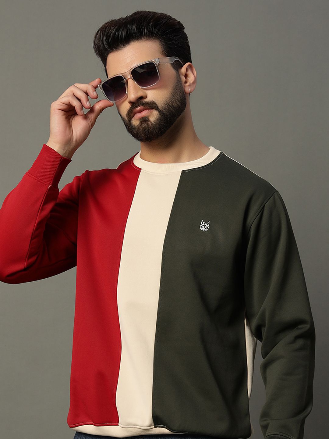 

STELVIN Men Colourblocked Sweatshirt, Multi